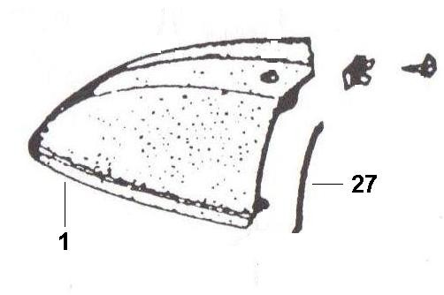 Fahrgestell Kotflügel - Ape 220ccm 2T AC 1978- MPV2T