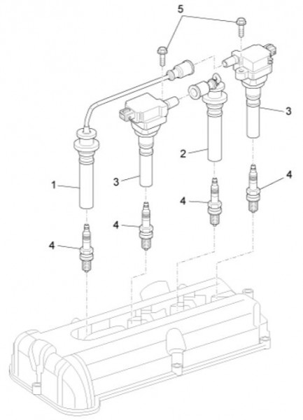 Elektrische Anlage Zündspule - Porter Maxxi Multitech 1300ccm 4T LC 2013- ZAPS90RJ