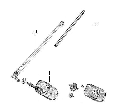 Elektrische Anlage Scheibenwischer - Ape TM 50ccm 2T AC 1985- TL4T