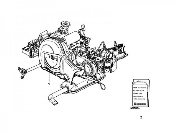 Motor Motor - MP 601 Classic 422ccm 4T LC 2013- MC349B0D2