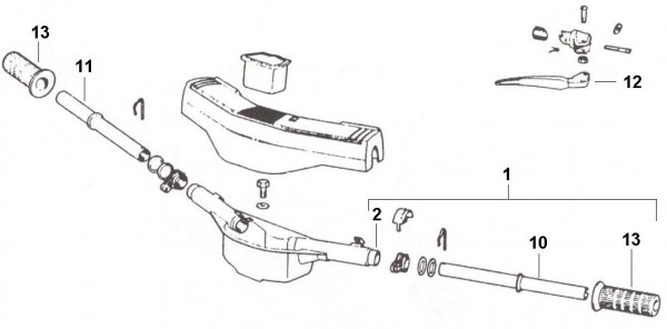 Lenker Lenker - Ape 190ccm 2T AC 1978- MPM1T