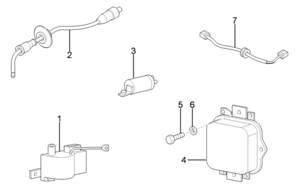Elektrische Anlage Regler - Ape TM 703 mit Lenkrad 220ccm 2T AC 2008-2016 ZAPT10000