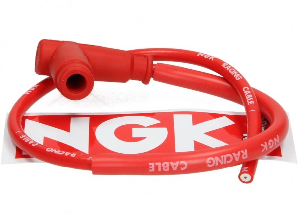 NGK Zündkerzenstecker, CR2, rot, 90° Winkel, für Anschlussgewinde