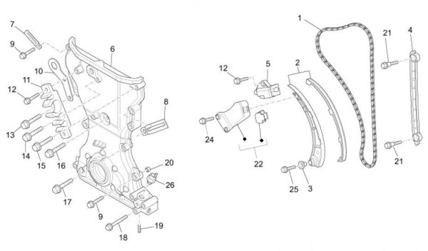 Motor Ventilsteuerung - Porter Multitech 1300ccm 4T LC 2010- ZAPS90VJ