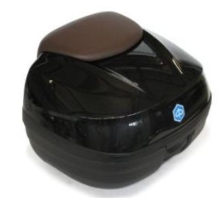 Top Case Kit, schwarz, Suffix: NN_schwarz universo 91/B, 37 l, Lehne braun
