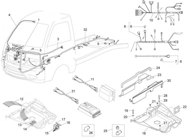 Elektrische Anlage Kabelbaum - Porter Porter Electric ccm 2013- ZAPS9E